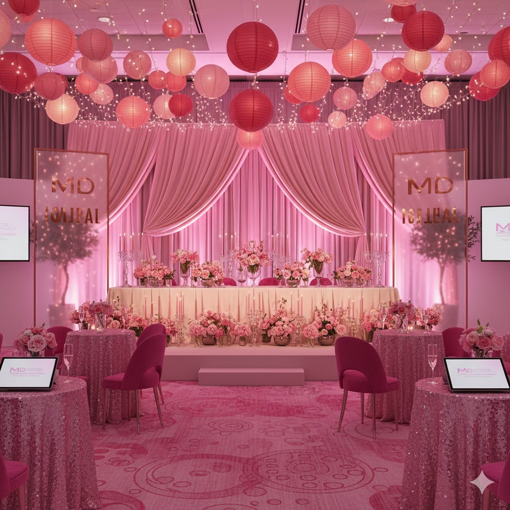 Awards gala dinner tables